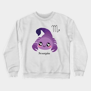 Scorpio Zodiac Sign Cute Crewneck Sweatshirt